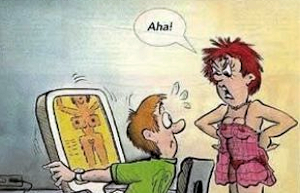 Un homme est surpris par sa femme en train de regarder du porno sur son ordinateur