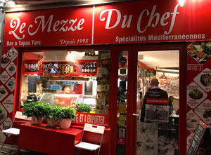 Mezze du Chef, rue de Ménilmontant